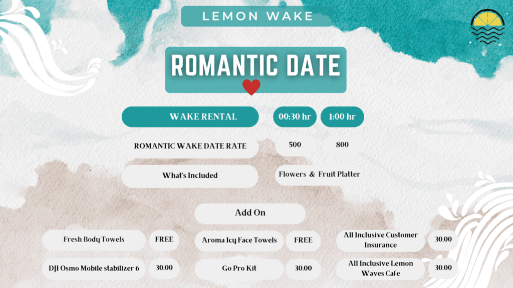 Exclusive romantic wake surf and wakeboard date | Lemon Wake